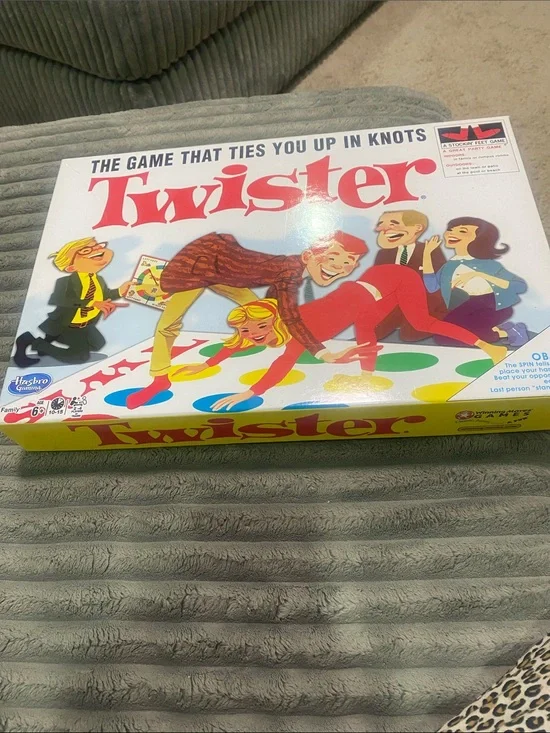 Hasbro Twister Party Game - Red, Yellow, Blue, Green