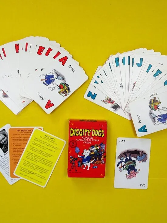 Diggity Dogs Amazing Alphabet Playing Cards All Ages Illustrated Belgium 3 Games