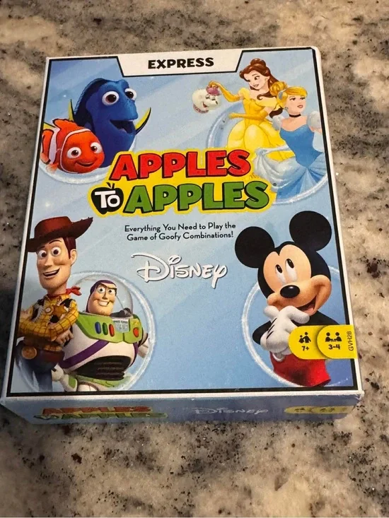 Disney Apples to Apples Kids Game - Light Blue Box