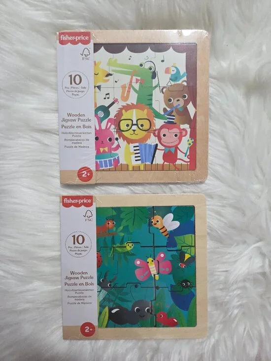 Fisher Price Wooden Jigsaw Puzzle Set