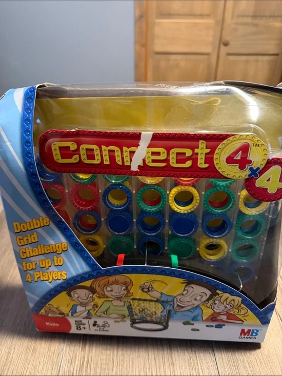 Hasbro 2008 Connect 4 Double Grid Challenge - Red, Yellow, Blue, Green