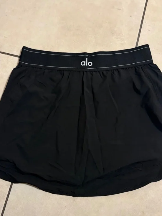 ALO Yoga Black Mini Skort