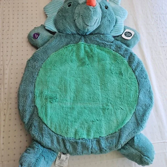 Mary Meyer Bestever Pebblesaurus Triceratops Baby Tummy Time Play Mat‎