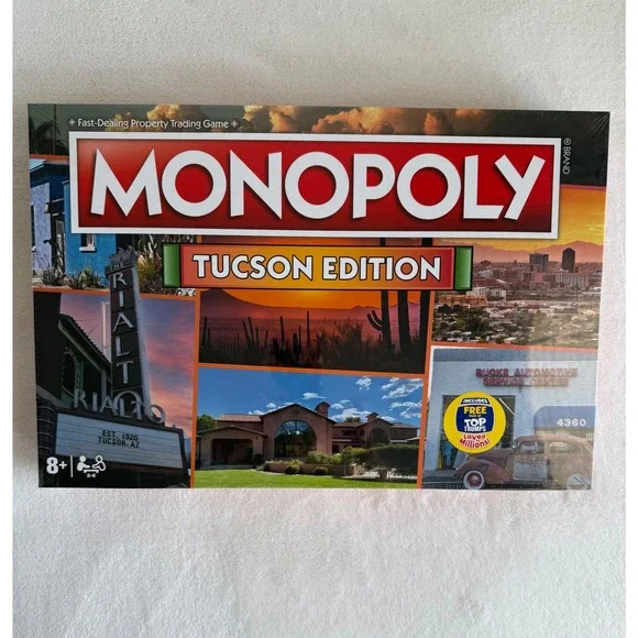 New Sealed Monopoly Tucson‎ Edition Board Game Hasbro 2024