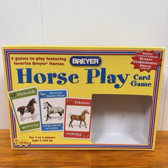 Breyer HORSE PLAY‎ Card Game  - Plastic Horse Missing