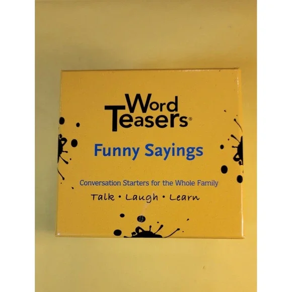 Word Teasers Funny Sayings Conversation Starters for the Whole Family! Pre Owned