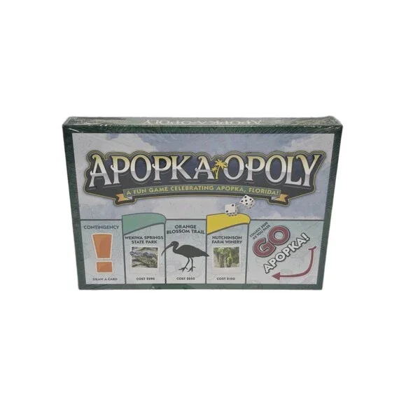 Apopka Opoly Monopoly-Style Board Game Trading Game Celebrating Apopka, Florida