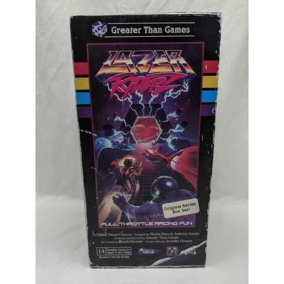 Greater Than Games Lazer Riderz Board Game Complete