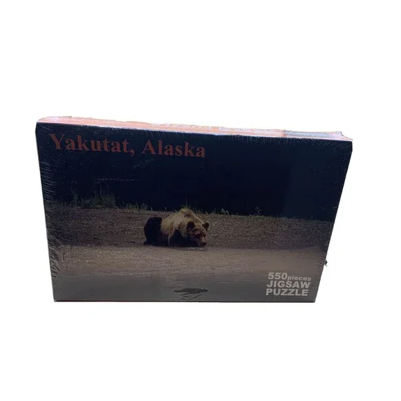 Yakutat Alaska Grizzly Bear 550 PC Jigsaw Puzzle Photo By W. H. “Bill” Fletcher