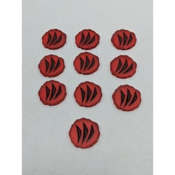 Lot Of (10) Spirit Island Acrylic Animal Element Tokens