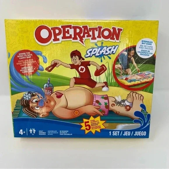 NEW Operation Splash Sprinkler Mat Game Hasbro Ages 4+ NIB