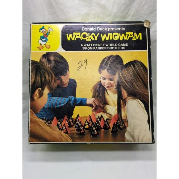 1970s Donald Duck Wacky Wigwam Parker Brothers Board Game