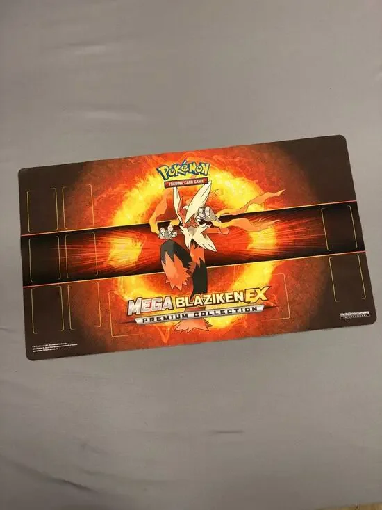 Pokemon Blaziken EX MEGA X UPC Play Mat Rubber Playmat