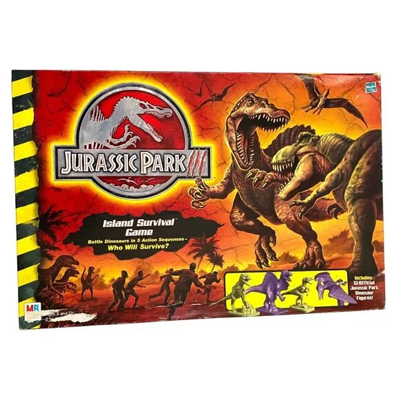 Jurassic Park‎ III Island Survival Board Game 40197 Incomplete