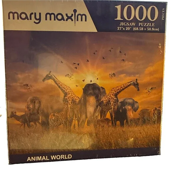 Mary Maxim Animal World Animals 1000-Piece Jigsaw Puzzle 27
