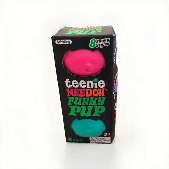 Schylling Teenie NeeDoh Funky Pups Squishy - 3 Pack [New][Sealed] Authentic!