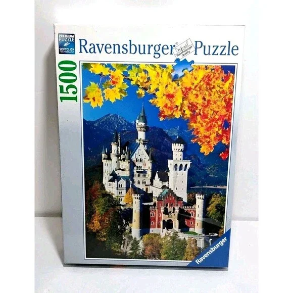 Ravensburger 1500 Pc Puzzle Castle Neuschwanstein (Germany) In Autumn NEW SEALED