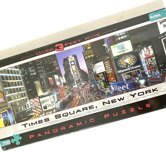 Buffalo Times Square New York Panoramic Puzzle 750‎ Pieces Big Apple Cityscape