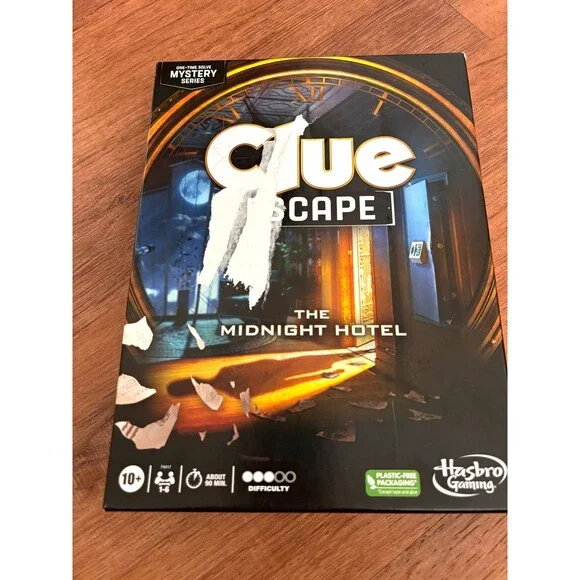 Hasbro Clue Escape: The Midnight Hotel Mystery Board Game 1-6 Players, ages 10+