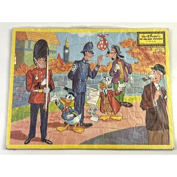 Walt Disney's Inlaid Puzzle London Theme Vintage