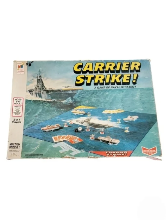 Carrier Strike! 1977 Board Game Milton Bradley Incomplete Vintage