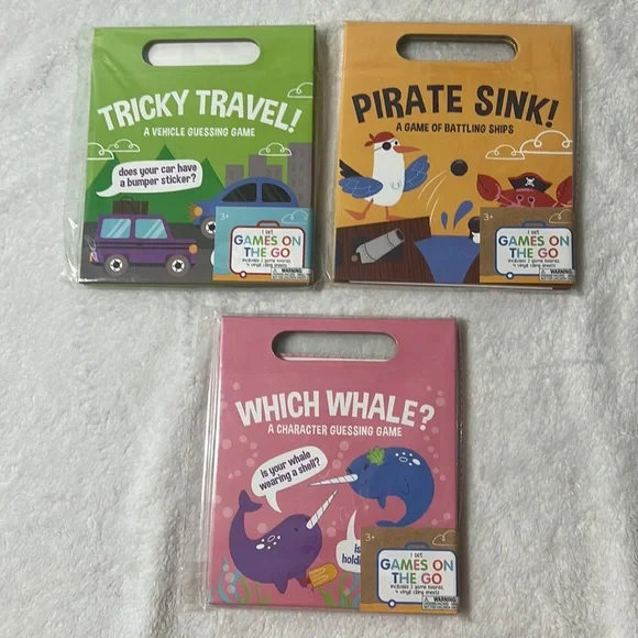 NEW 3 Travel Games