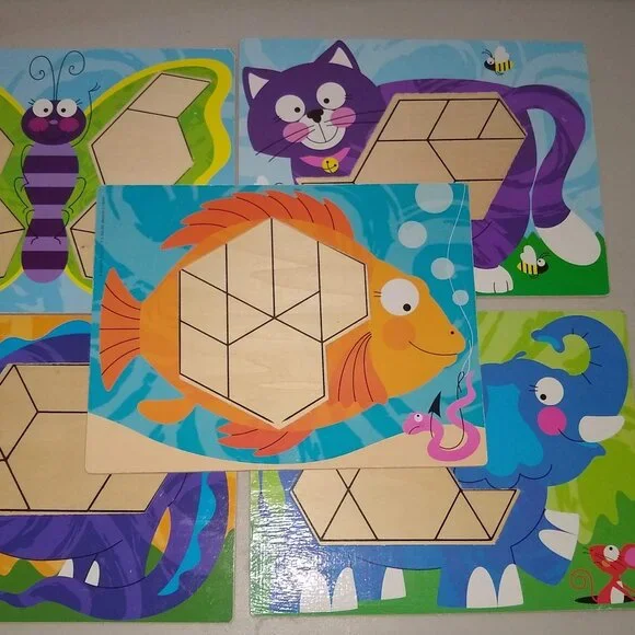 Melissa & Doug Animal Geometric Pattern Block