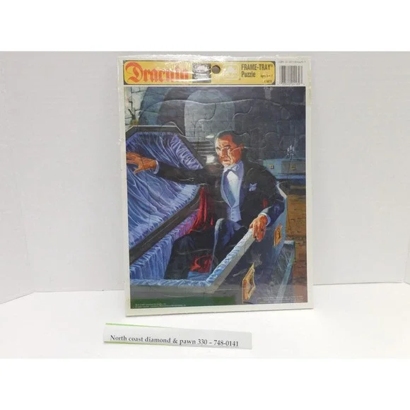 Dracula Frame-Tray Puzzle By Golden Ages 3-7 Universal Licensed MM63