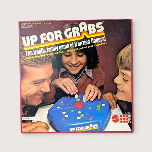 1970s Mattel Up For Grabs Board Game Complete
