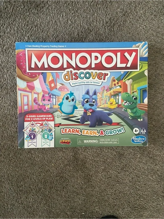 MONOPOLY Discover Kids Board Game