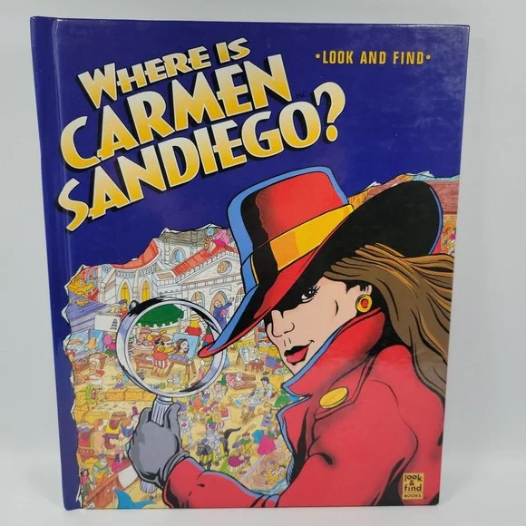 VTG‎ Where Is Carmen Sandiego Look And Find Book Lenaya Raack 1996