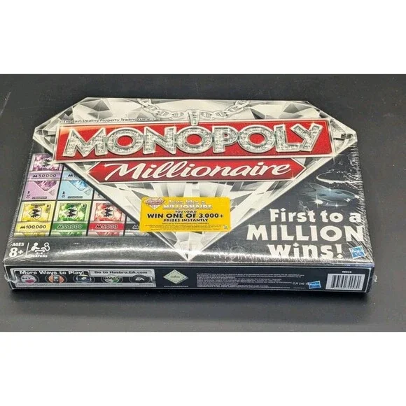 Monopoly Millionaire Edition 2012 Board Game by Hasbro Ages 8+ New Complete Game