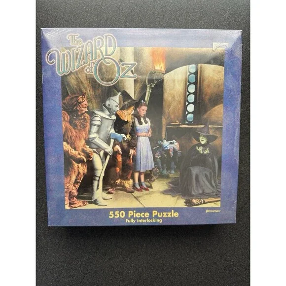 NIB VTG 1999 Wizard of Oz 550 Piece Puzzle 20 “x20” Sealed Pressman Wicked Witch