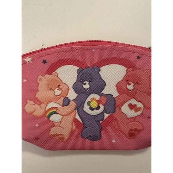 Care Bears Pink Irridescent  Travel Jewelry Storage Box-💕