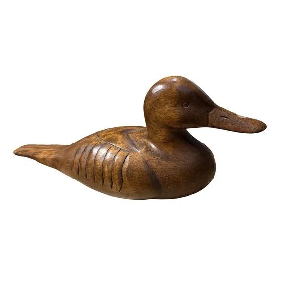 Decorative Wooden Duck Hunting Decoy Bird Statue‎ Figure Decor Pre-owned Vintage