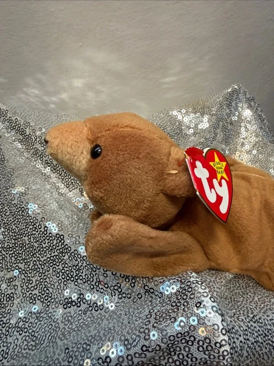 NWT Cubbie the Bear Ty Beanie Baby Brown Plush Toy