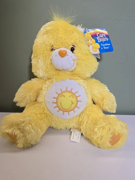 Vintage 2002 Care Bears Funshine Bear Plush - The Original Edition (NWT)