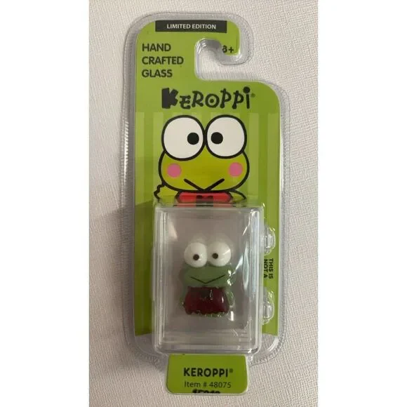 Keroppi Hand Crafted Glass #48075 Limited Edition Collectible Sanrio Frog