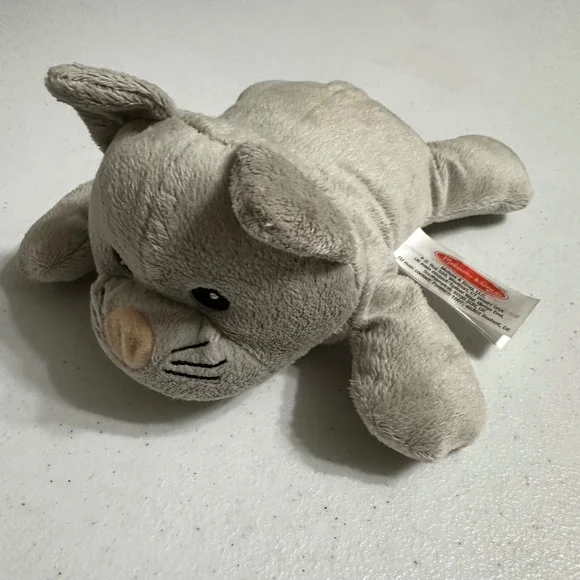Melissa & Doug Laydown Gray‎ Kitty Cat Plush Stuffed Animal Toy 8