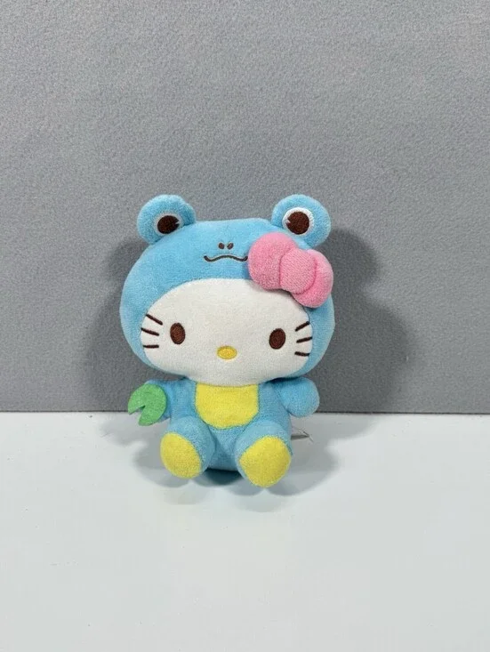 Hello Kitty Blue Frog Plushie