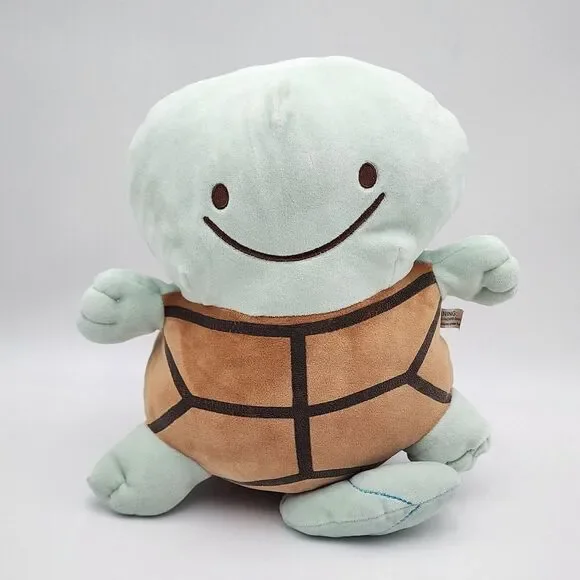 Pokemon Center Transform‎ Ditto as Squirtle Reversible Soft Plush Toys Doll 9.5