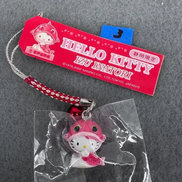2002 Hello Kitty‎ Gotochi Izu Inatori Golden eye Snapper Keychain Phone Strap