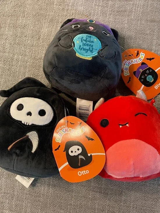 NWT! Set of 3 Mini Squishmallow Plush Karlie, Otto & Bly 4.5