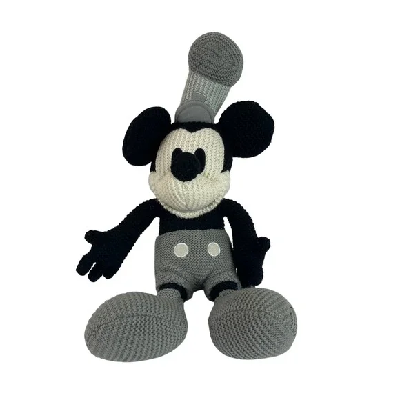 Disney Steamboat Willie Mickey Mouse Knit Plush 22
