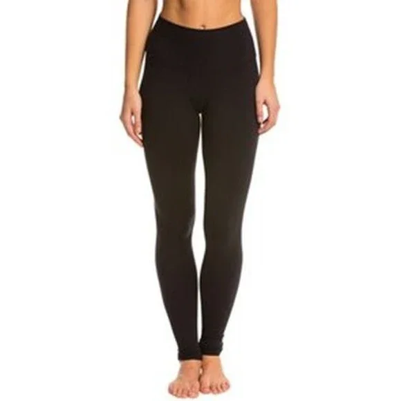 Alo Yoga High Waist Airbrush Leggings Women's XS Black Elastic Waist Pull On