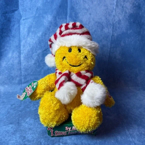 Vintage Dan Dee Singing Dancing Christmas Plush Teddy Bear Tested Works w/ Box