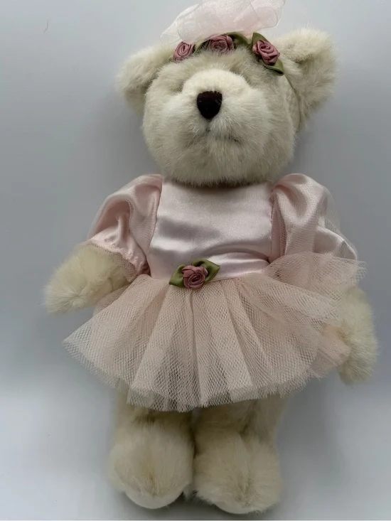 Vintage Boyds Bears Aubrey Tippeetoes Ballerina Plush Teddy Pink Tutu 12” 2002