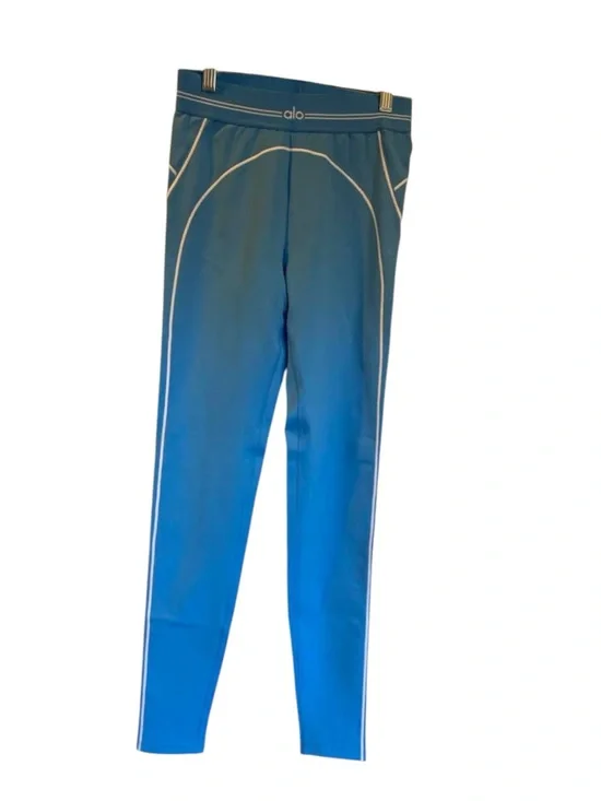 NWT Alo Yoga Airbrush High Waist Heart Throb Legging AZURE/ WHITE