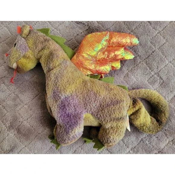 Ty Beanie Babies Collection Scorch the Dragon Plush Toy No Tag Stuffed Animal