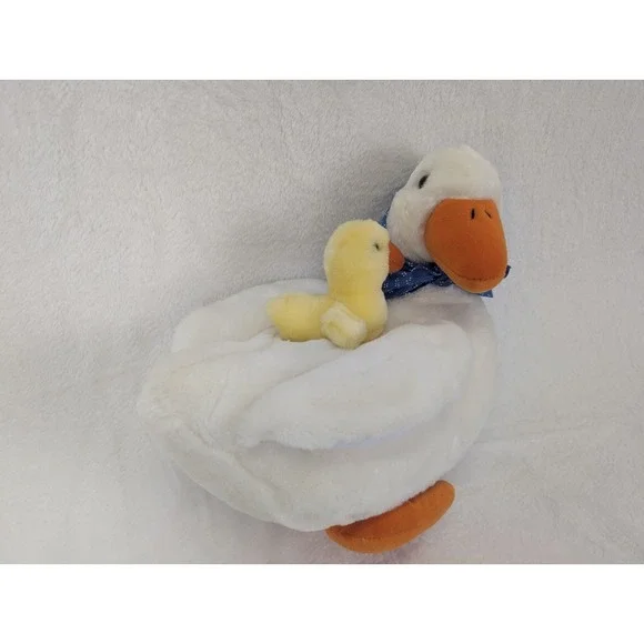 Dakin Duck & Chick Plush Animal Mother Goose Baby Blue Bonnet Nature Babies Rare